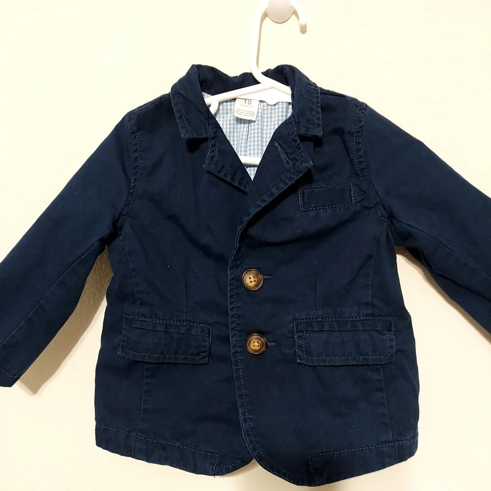 Carter's Navy Blue Cotton‎ Kids Blazer 18 Months Easter Classic Toddlerwear